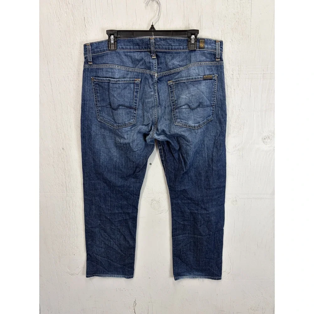 Mens Seven 7 For All Mankind Jeans Pants Standard Size 34x28 Button Fly 7FAM